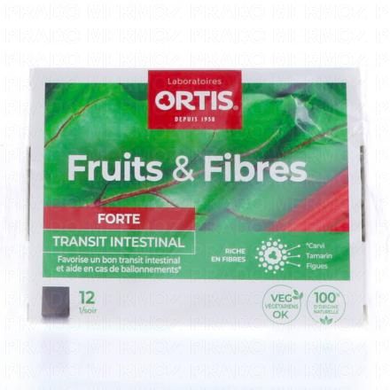 ORTIS Fruits & Fibres Forte Transit Intestinal (bo&icirc;te de 12 cubes)