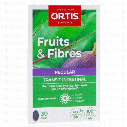 ORTIS Fruits & Fibres regulat transit intestinal programme (bo&icirc;te de 30 comprim&eacute;s)