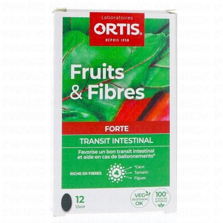 ORTIS Fruits & fibres forte transit intestinal (12 comprimés)