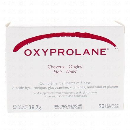 BIORECHERCHE Oxyprolane Cheveux et Ongles (90 gélules)