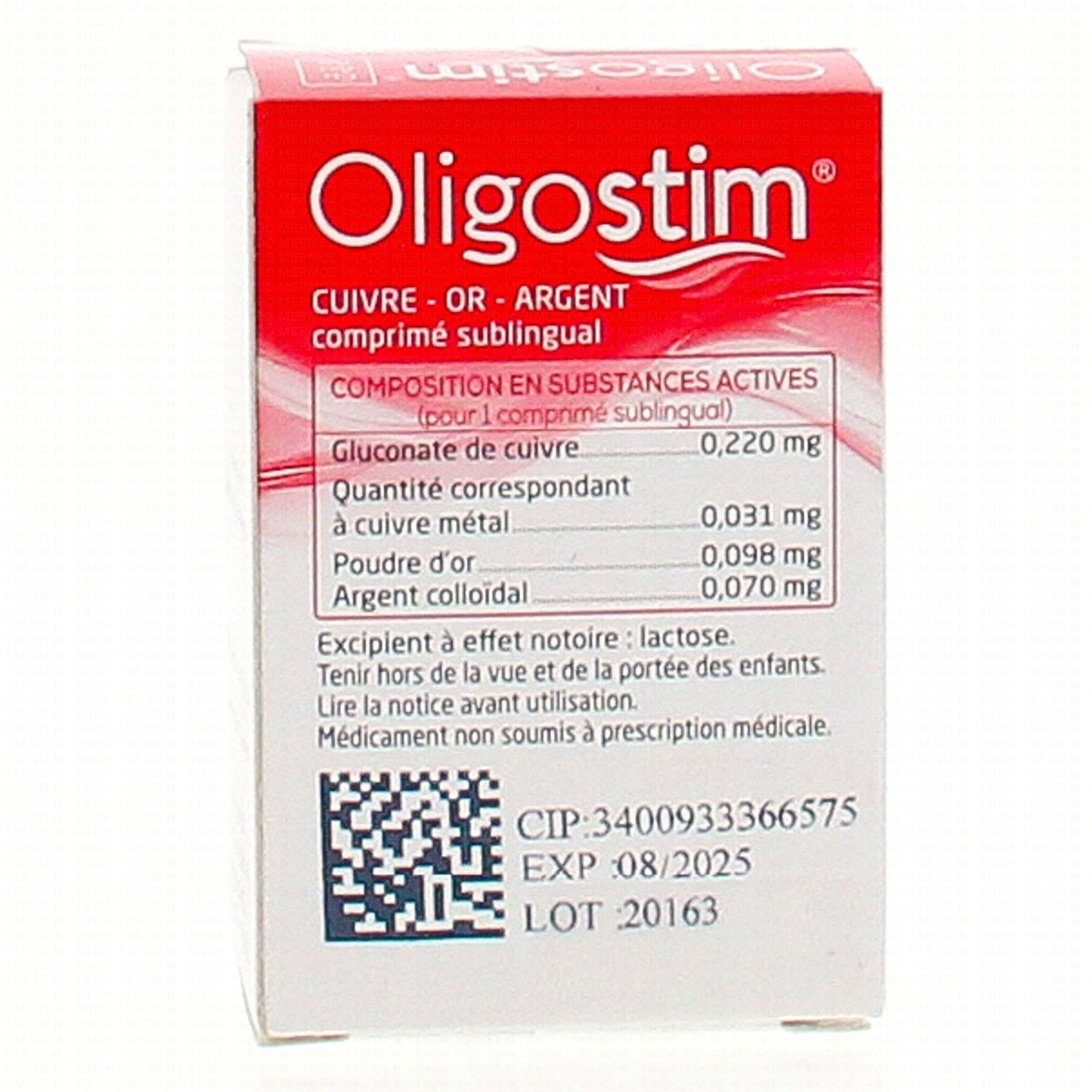 GRANIONS Oligostim cuivre or argent tube(s) de 40 comprimés - Médicament  homéopathique - Pharmacie Prado Mermoz