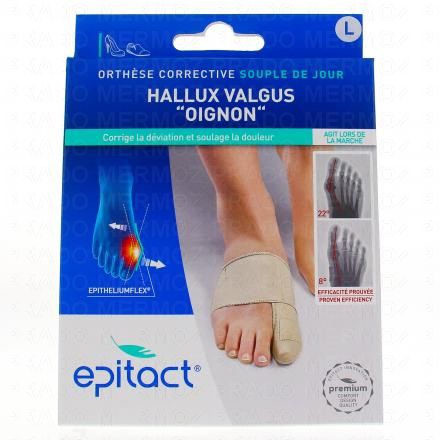 EPITACT Orth&egrave;se corrective de l'hallux valgus oignon (taille l (23 &agrave; 24.5 cm))