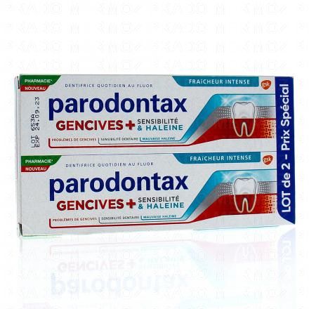PARADONTAX Dentifrice gencives + sensibilité et haleine (2 tubes 75ml)