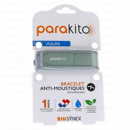 PARAKITO Bracelet Anti moustiques Adulte (kaki)