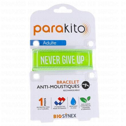 PARAKITO Bracelet Anti moustiques Junior 3+ (never give up)
