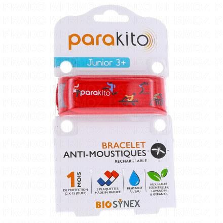 PARAKITO Bracelet Anti moustiques Junior 3+ (sports)