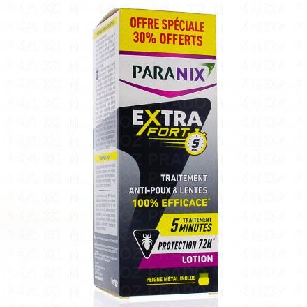 PARANIX Extrat fort Lotion Anti poux et lentes (flacon 200ml + 30% offert + peigne)