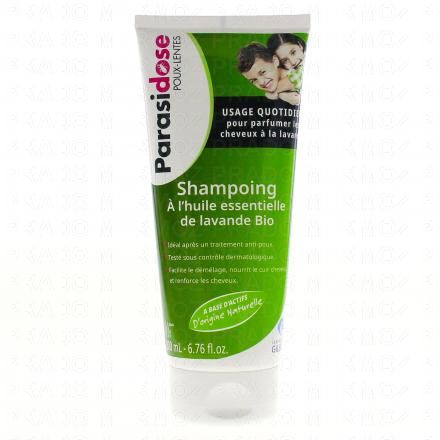 PARASIDOSE Poux-Lentes shampooing &agrave; l'huile essentielle de Lavande bio tube 200ml