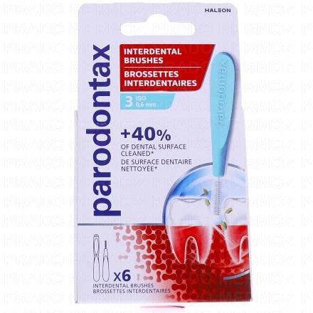 PARODONTAX Brossettes Interdentaires (taille 3 (0,6mm))