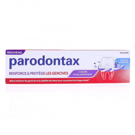 PARODONTAX Dentifrice Renforce et Prot&egrave;ge les Gencives &agrave; l'Acide Hyaluronique (1 tube 75ml)