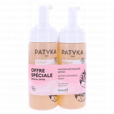 PATYKA Clean - Mousse nettoyante détox bio (2x150ml)