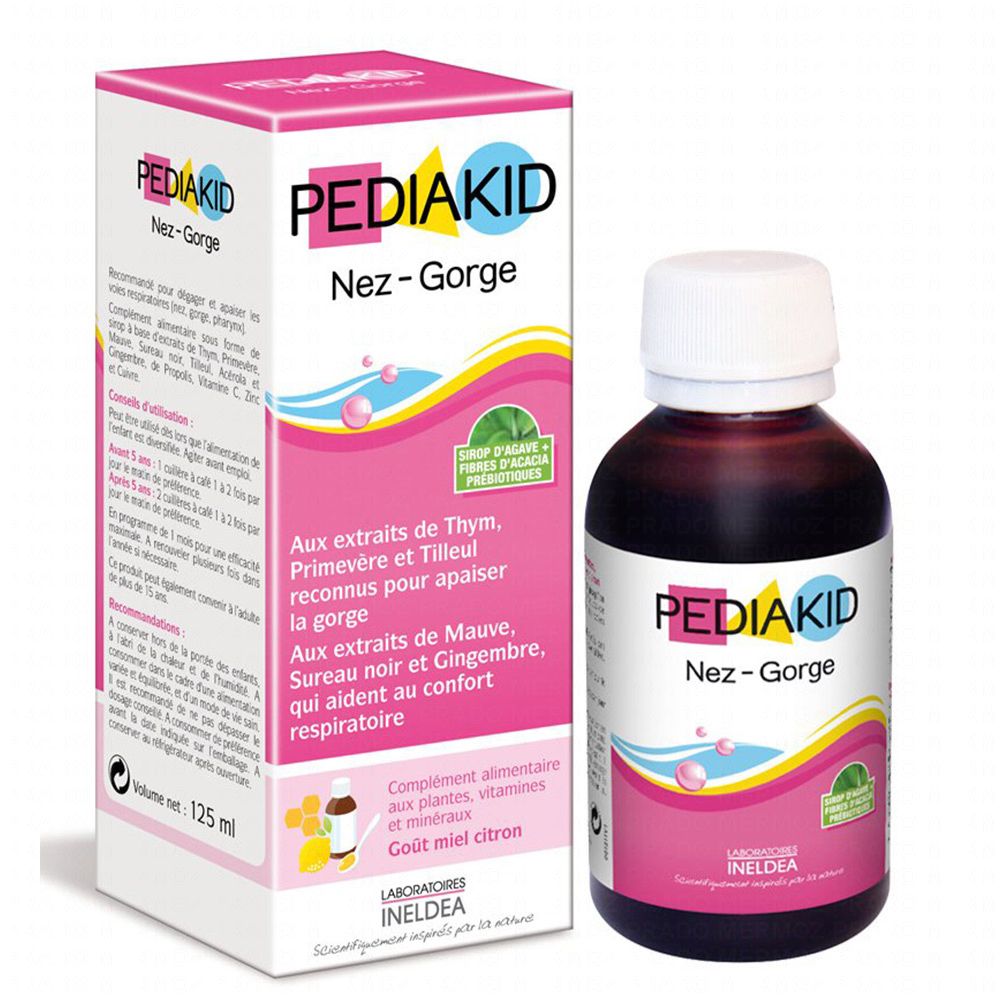 PEDIAKID Nez-Gorge sirop flacon 125ml Pédiakid - Pharmacie ... PEDIAKID Nez-Gorge sirop flacon 125ml Pédiakid - Pharmacie ...