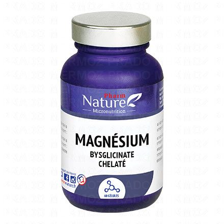 PHARM NATURE MICRONUTRITION Magnesium bisglycinate chélaté (60 gélules)