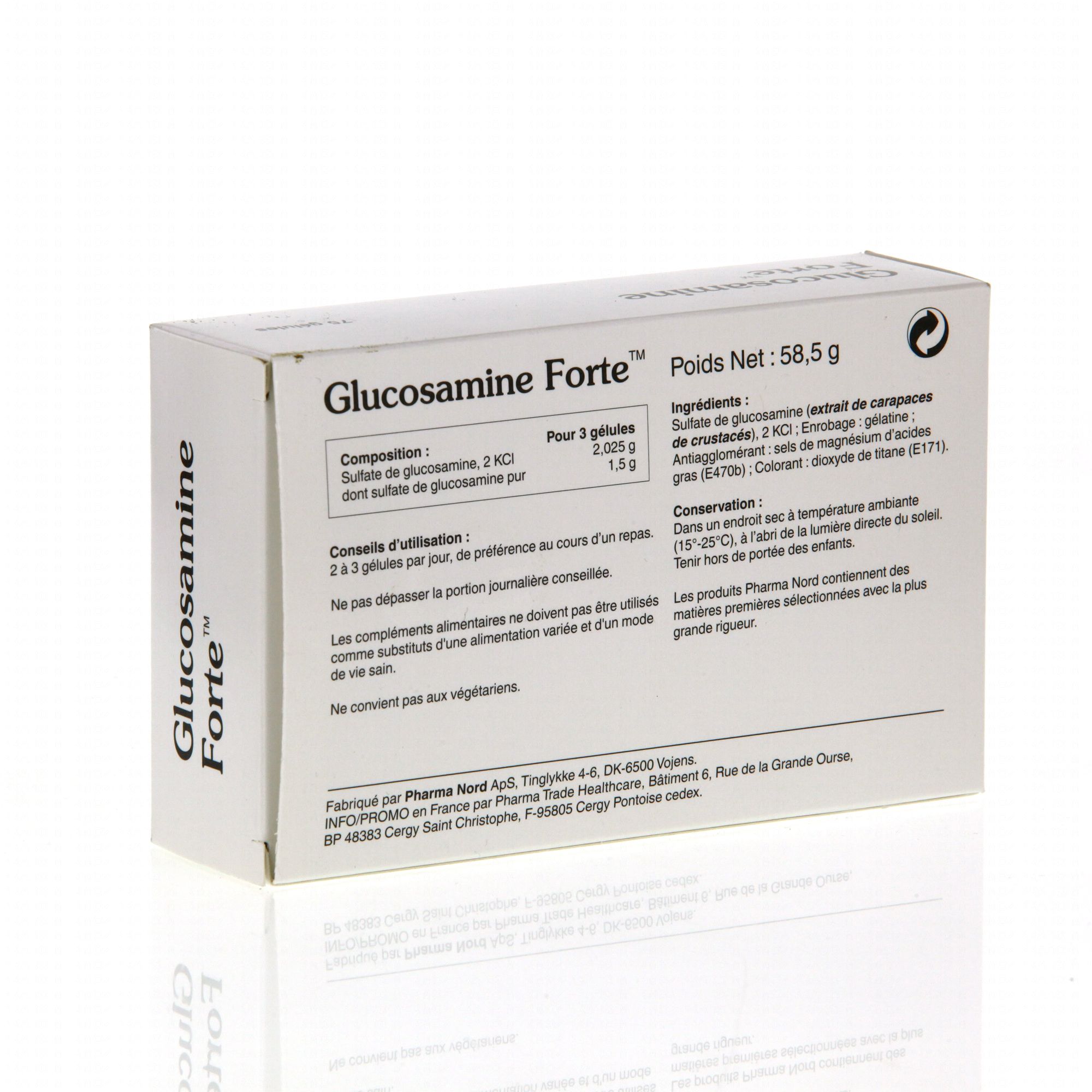 PHARMA NORD Glucosamine forte boîte de 75 capsules boîte de 75 capsules Pharmacie en ligne