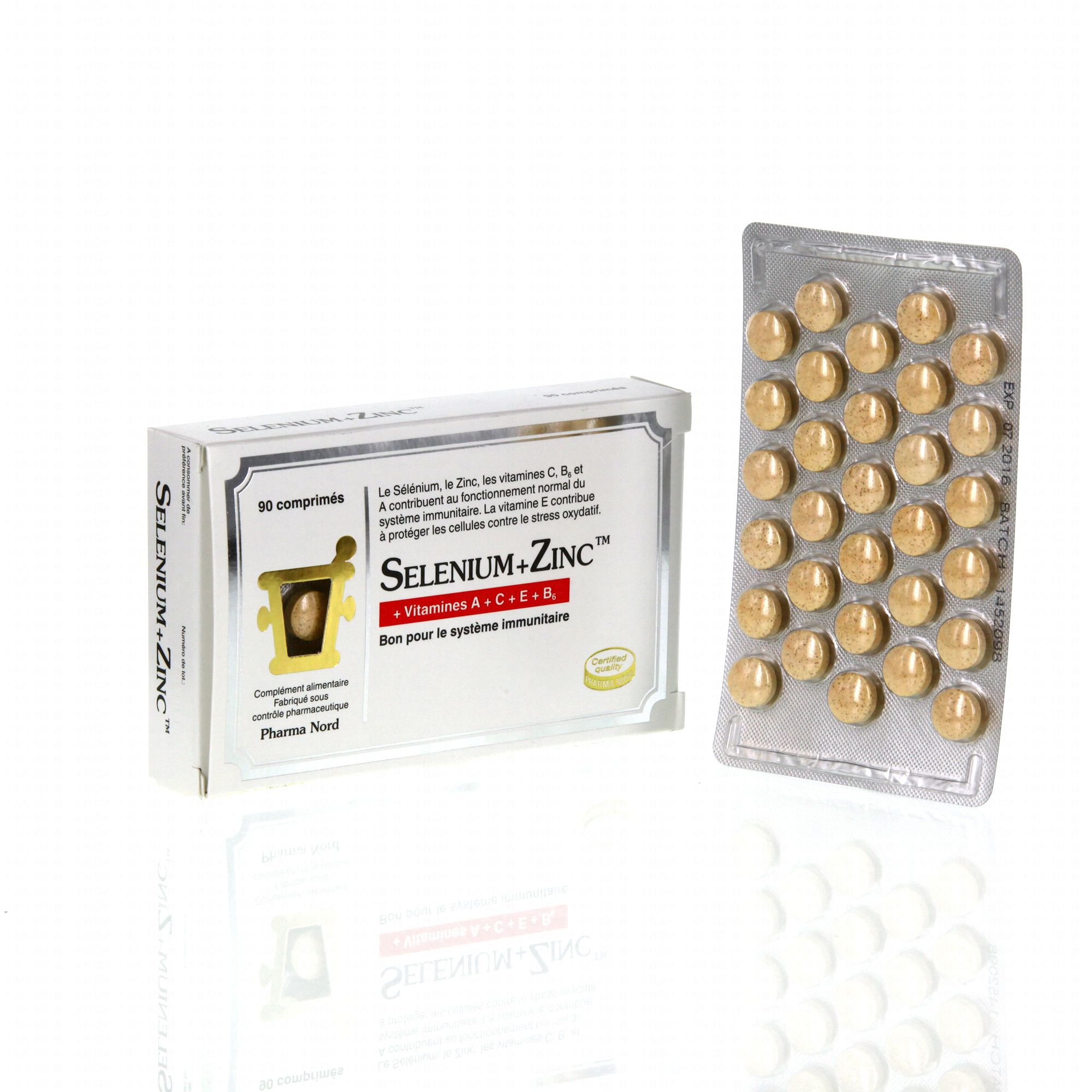 PHARMA NORD Sélenium + Zinc boîte de 90 comprimés Pharmacie Prado Mermoz