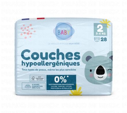 PHARMABABY Couches hypoallergéniques (taille 2 - 3 à 6kg x28 couches)