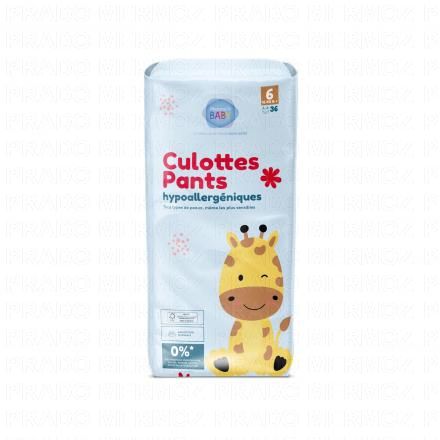 PHARMABABY Culottes Pants hypoallergéniques (taille 6 - +16kg x36 couches)