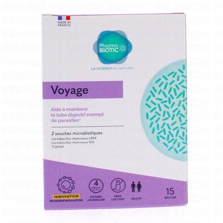PHARMABIOTIC Voyage 15 g&eacute;lules