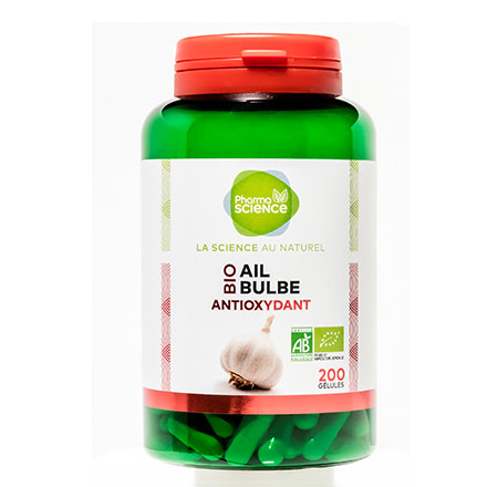 PHARMASCIENCE Circulation - Ail Bulbe Bio 200 g&eacute;lules