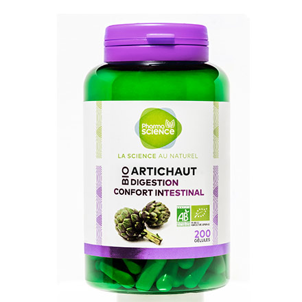 PHARMASCIENCE Digestion - Artichaut Bio 200 g&eacute;lules