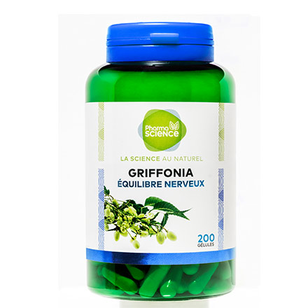 PHARMASCIENCE D&eacute;tente - Griffonia 200 g&eacute;lules