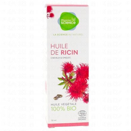 PHARMASCIENCE Huile végétale de Ricin Bio 50ml