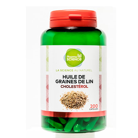 PHARMASCIENCE Circulation - Huile de graines de lin 200 capsules