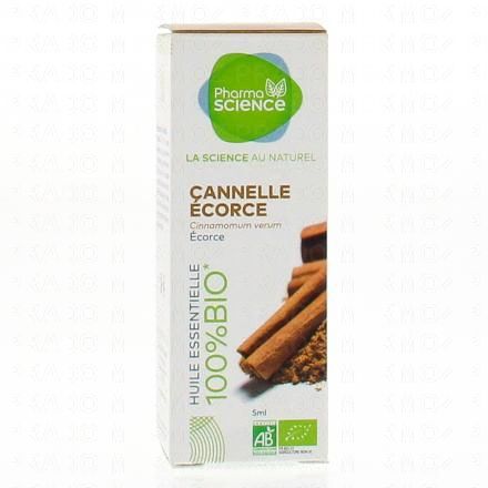 PHARMASCIENCE Huile essentielle d'&eacute;corce de Cannelle bio flacon 5 ml