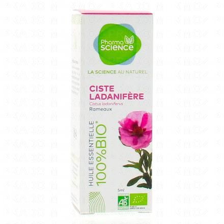 PHARMASCIENCE Huile essentielle de Ciste Ladanifère bio flacon 5 ml