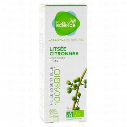 PHARMASCIENCE Huile essentielle de Lits&eacute;e citronn&eacute;e bio flacon 10 ml