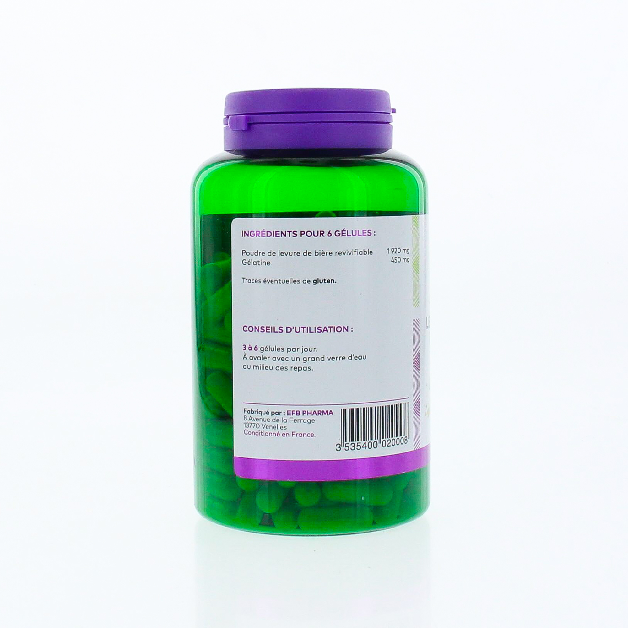 PHARMASCIENCE Levure de bière revivifiable 200 gélules  Pharmacie en