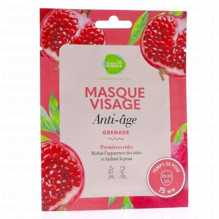 PHARMASCIENCE Masque Visage Anti-âge Grenade
