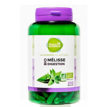 PHARMASCIENCE Digestion - Melisse Bio 200 g&eacute;lules