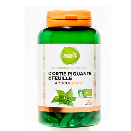 PHARMASCIENCE Articulation - Ortie piquante feuille 200 g&eacute;lules