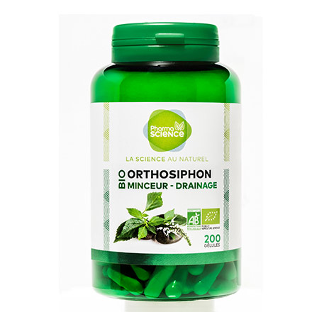 PHARMASCIENCE Minceur - Orthosiphon Bio 200 gélules