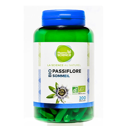 PHARMASCIENCE D&eacute;tente - Passiflore Bio 200 g&eacute;lules