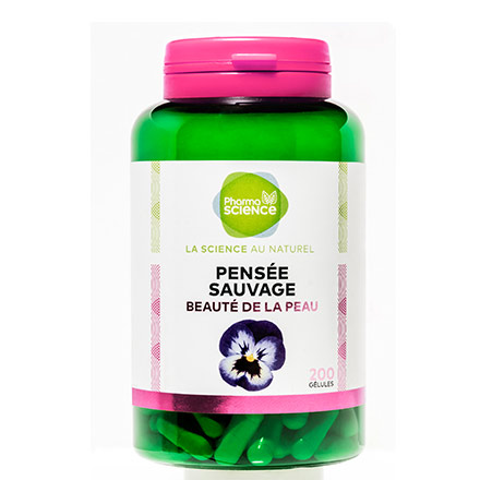 PHARMASCIENCE Beaut&eacute; - Pens&eacute;e sauvage 200 g&eacute;lules