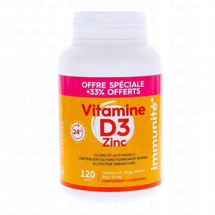 PHARMASCIENCE Immunité - Vitamine D3 zinc x120 gélules