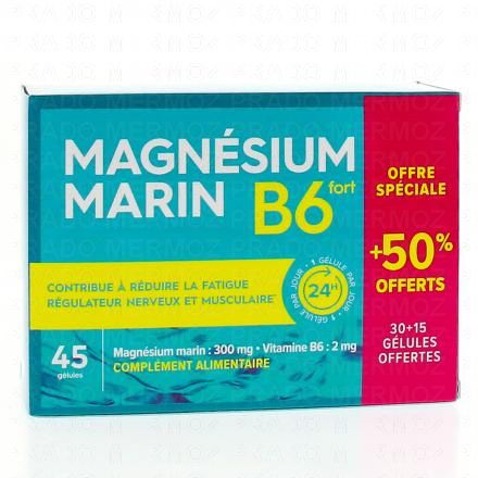 PHARMASCIENCES Magnésium Marin B6 45 gélules