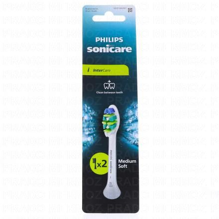 PHILIPS Sonicare Intercare - Recharge brosse Blanche (x2 brossettes)