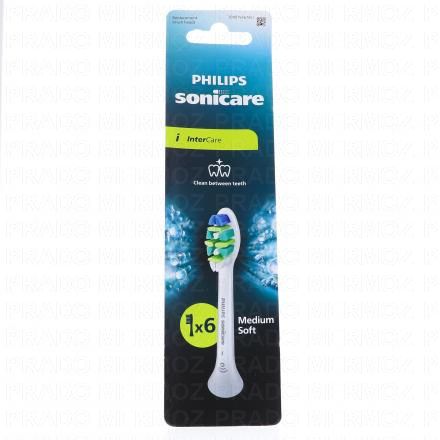 PHILIPS Sonicare Intercare - Recharge brosse Blanche (x6 brossettes)