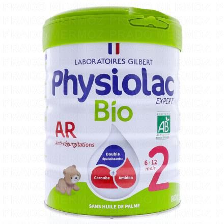 PHYSIOLAC AR Bio Lait de suite 2eme âge 800g