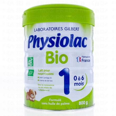 PHYSIOLAC Bio Lait infantile 1er &acirc;ge 800g