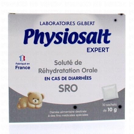PHYSIOSALT Solut&eacute; de r&eacute;hydratation orale pour b&eacute;b&eacute; x10 sachets