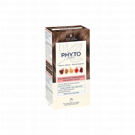 PHYTO Color n&deg;6 Blond Fonc&eacute; coloration permanente enrichie en pigments v&eacute;g&eacute;taux