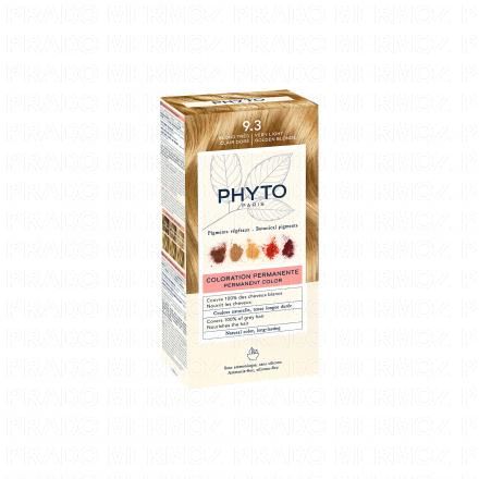 PHYTO Color n&deg;9.3 blond tr&egrave;s clair dor&eacute; Coloration permanente enrichie en pigments v&eacute;g&eacute;taux