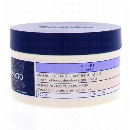 PHYTO Violet Masque d&eacute;jaunissant r&eacute;parateur pot 200ml