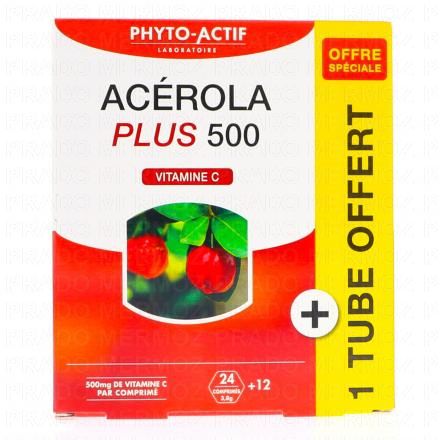PHYTOACTIF Acerola plus 500 + un tube OFFERT 45 comprimés