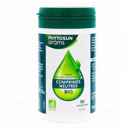 PHYTOSUN AROMS Bio Comprim&eacute;s neutres pour huiles essentielles x50