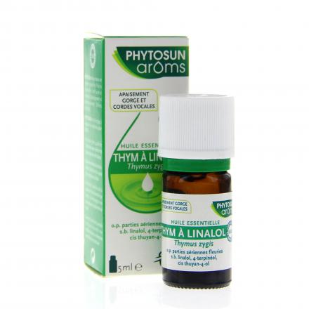 PHYTOSUN AROMS Huile essentielle de Thym &agrave; linalol flacon 5ml